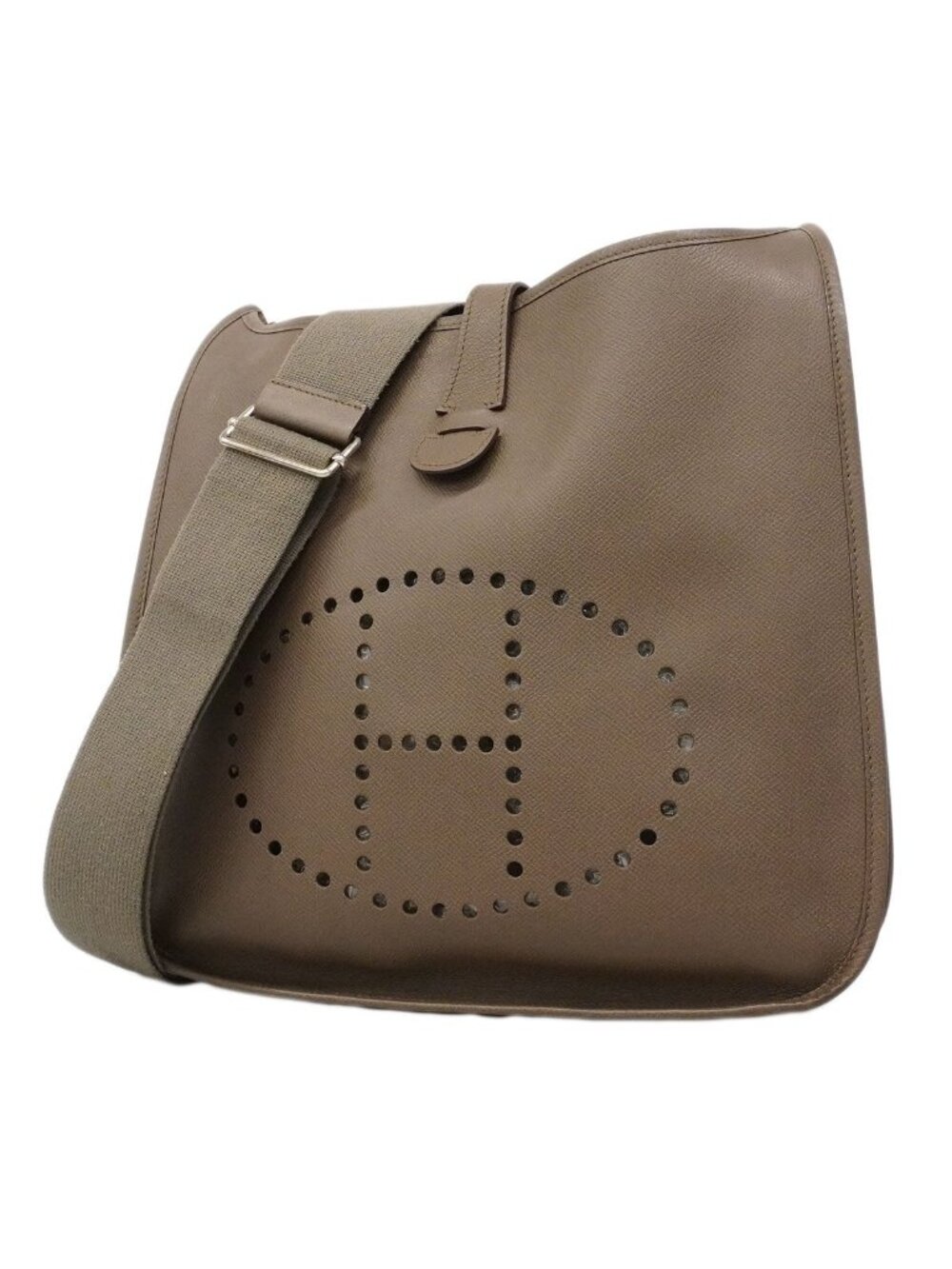 Hermes Shoulder Bag Veau Epsom Etain Silver